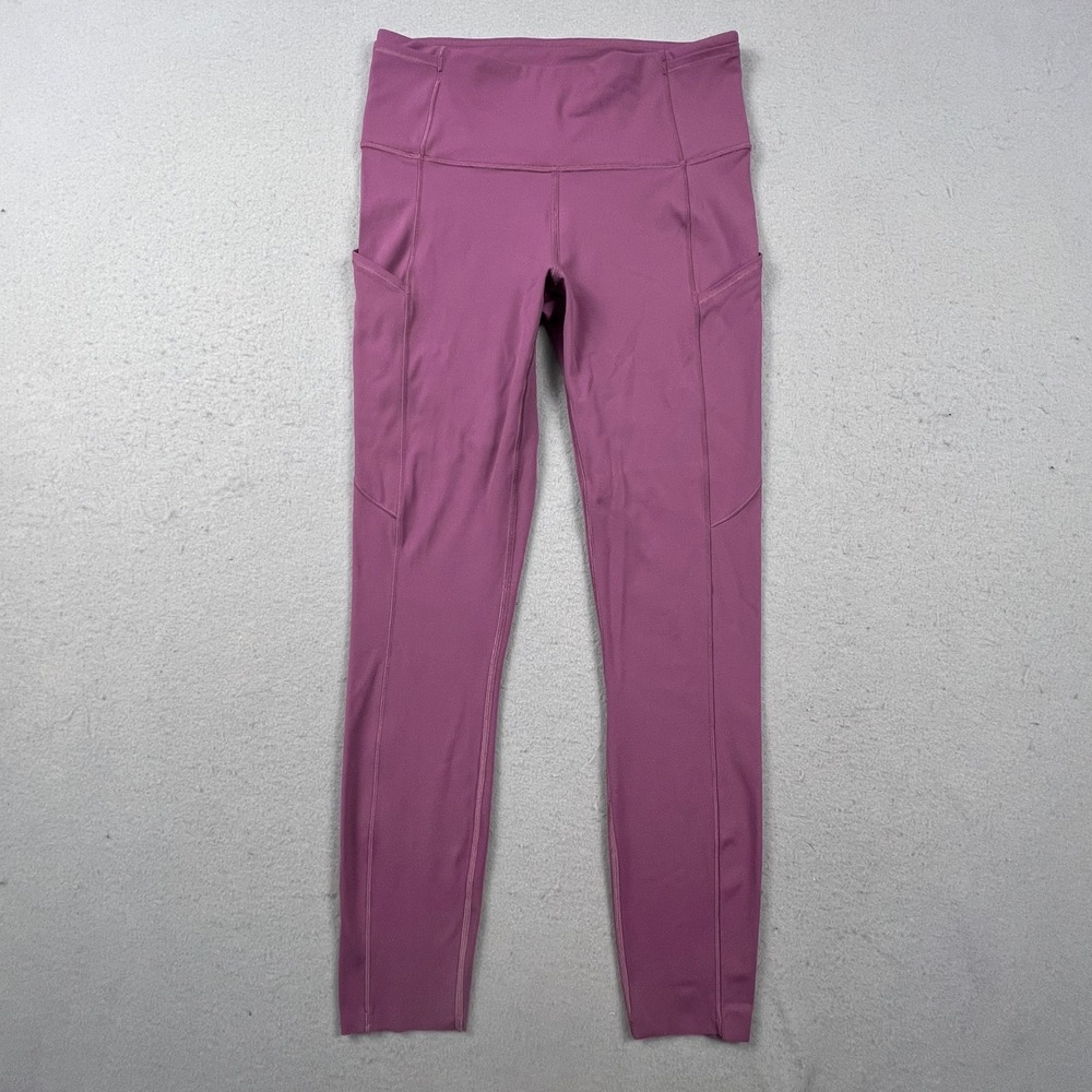 Lululemon Fast and Free Tights Womens 6 Purple Nulux High Rise Running Leggings